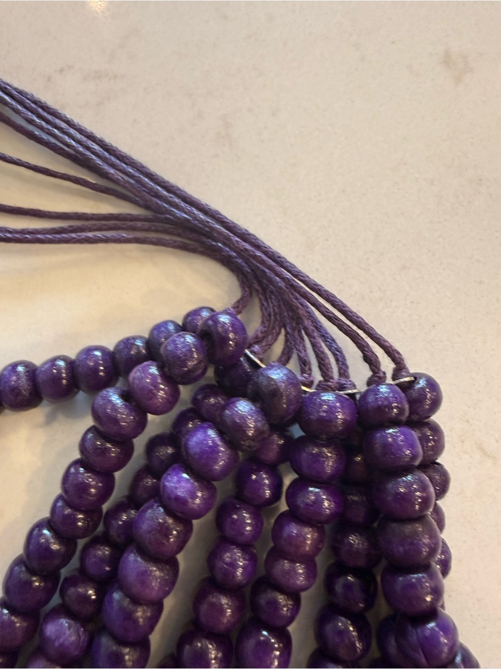 🔥 Closet Sale — 3 for $25 / 5 for $40 Purple Wooden Bead Necklace
